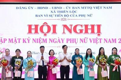 Xã Thiên Lộc: Quan tâm, phát huy vai trò của nữ cán bộ, công chức, viên chức