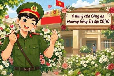 Công an phường 'dặn dò' dịp 20/10: Đừng vì quà đắt tiền mà làm điều dại dột
