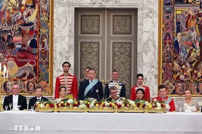 Nhà Vua Đan Mạch chủ trì tiệc chiêu đãi Tổng Bí thư, Chủ tịch nước và Phu nhân