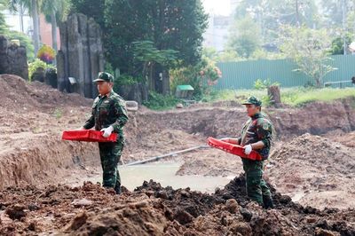 Tiếp tục triển khai công tác tìm kiếm, quy tập hài cốt liệt sĩ tại công viên Lê Thị Riêng