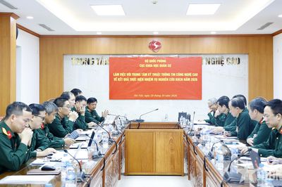 Đẩy mạnh nghiên cứu, làm chủ công nghệ thông tin liên lạc quân sự