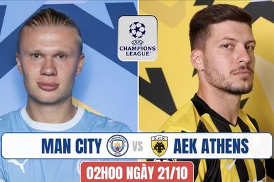 Nhận định Manchester City vs AEK Athens, 02h00 ngày 21/10: The Citizens thị uy sức mạnh