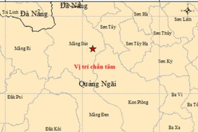 Quảng Ngãi xảy ra 3 trận động đất liên tiếp trong hai ngày
