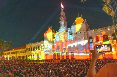 TP Hồ Chí Minh bắn pháo hoa, trình diễn 3D mapping dịp Ngày Văn hóa Việt Nam