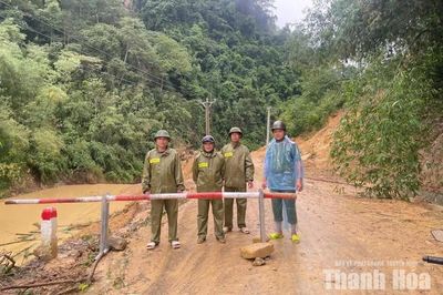 Cẩm Thạch chủ động sơ tán dân vùng ngập lụt và sạt lở đất
