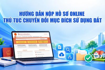 Hướng dẫn nộp hồ sơ online thủ tục chuyển đổi mục đích sử dụng đất