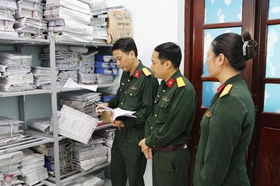 Bộ Quốc phòng kiểm tra, hướng dẫn số hóa hồ sơ tại Bộ Chỉ huy quân sự thành phố Bắc Ninh