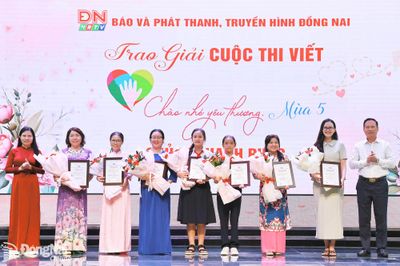 Báo và Phát thanh, Truyền hình Đồng Nai trao giải 11 tác phẩm của Chương trình Chào nhé yêu thương mùa 5