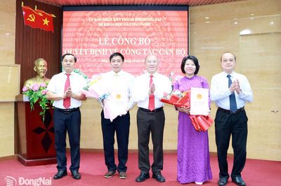 Sở Khoa học và Công nghệ điều động, bổ nhiệm lãnh đạo các trung tâm trực thuộc