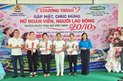 Công đoàn phường Pleiku nâng cao nhận thức chăm sóc sức khỏe cho lao động nữ