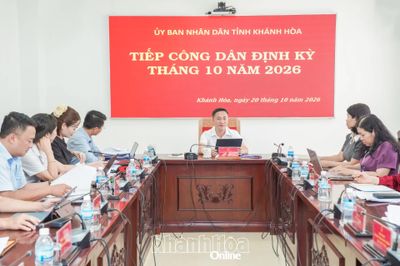 Chủ tịch UBND tỉnh Nguyễn Việt Hùng tiếp công dân định kỳ tháng 10-2026