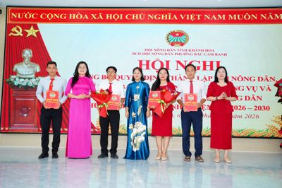 Công bố quyết định thành lập Hội Nông dân phường Bắc Cam Ranh