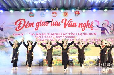 Bắc Sơn: Giao lưu văn nghệ chào mừng 96 năm Ngày truyền thống MTTQ Việt Nam và Ngày thành lập tỉnh Lạng Sơn