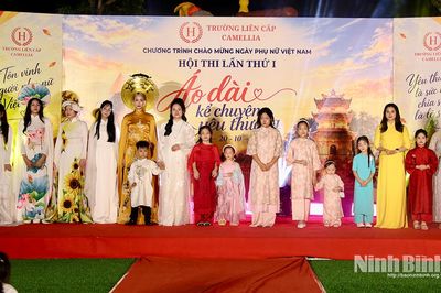 Sôi nổi hội thi "Camellia-Áo dài kể chuyện yêu thương"