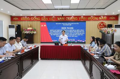 HĐND tỉnh khảo sát việc giải quyết thủ tục hành chính về đất đai