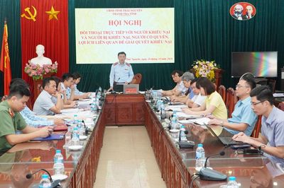 Thanh tra tỉnh đối thoại, giải quyết khiếu nại của công dân về xử phạt vi phạm hành chính