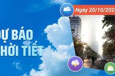 Ngày 20/10: Miền Bắc vẫn nắng trên 34 độ, Nam Bộ mưa giông
