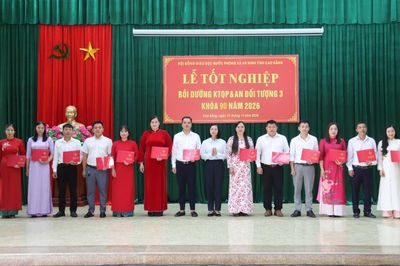 65 học viên hoàn thành lớp bồi dưỡng kiến thức quốc phòng và an ninh đối tượng 3
