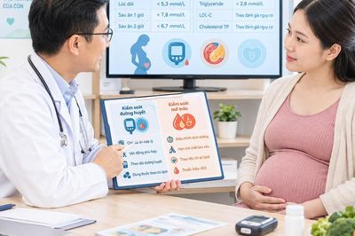 Phụ nữ mang thai bị tăng đường huyết, mỡ máu cao: Khi nào cần điều trị?