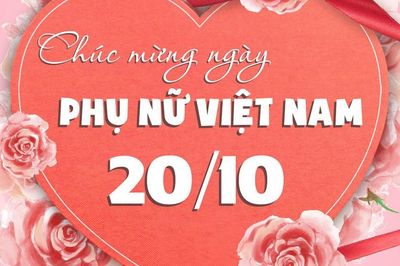 Những mẫu thiệp chúc mừng ngày Phụ nữ Việt Nam 20/10 đẹp nhất 2026