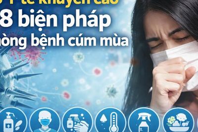 Cúm mùa gây biến chứng nặng, Bộ Y tế khuyến cáo 8 biện pháp phòng bệnh