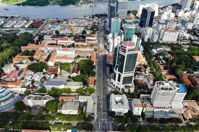 Cảnh quan khu vực trung tâm đô thị Sài Gòn