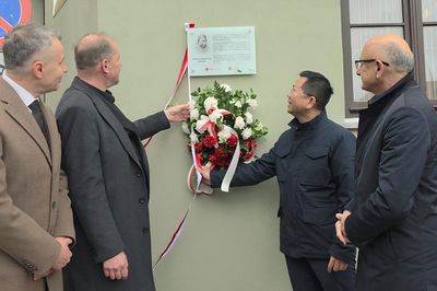 Khánh thành Bia tưởng niệm cố Kiến trúc sư Kazimierz Kwiatkowski tại thành phố Lublin, Ba Lan