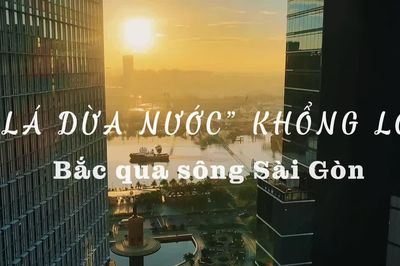 Hợp long cầu đi bộ đầu tiên bắc qua sông Sài Gòn
