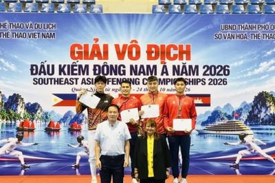 Việt Nam giành 3 HCV đấu kiếm tại Giải vô địch đấu kiếm Đông Nam Á 2026