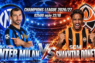 Nhận định Inter Milan vs Shakhtar Donetsk, 02h00 ngày 22/10: Trận cầu phải thắng của Inter