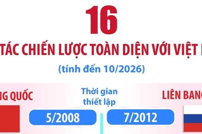 16 Đối tác Chiến lược toàn diện với Việt Nam