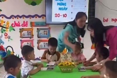 Tạm đình chỉ 2 giáo viên mầm non tát vào mặt bé gái trong giờ học