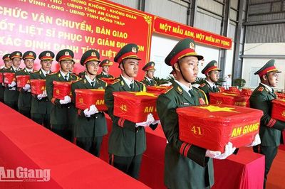 Quân khu 9 chuyển 8.453 mẫu hài cốt liệt sĩ đi giám định ADN