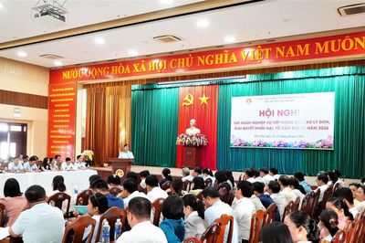 Tập huấn nghiệp vụ tiếp công dân, xử lý đơn thư cho cán bộ cơ sở đợt 2/2026