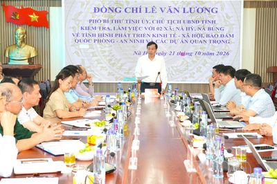Chủ tịch UBND tỉnh Lê Văn Lương làm việc tại xã Nà Bủng và Nà Hỳ