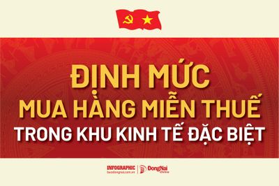 [Infographic] Định mức mua hàng miễn thuế trong khu kinh tế đặc biệt