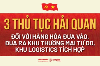 [Infographic] Những thủ tục hải quan nào đối với hàng hóa đưa vào, đưa ra khu thương mại tự do, khu logistics tích hợp?