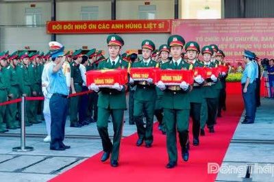 Đồng Tháp bàn giao 2.050 mẫu sinh phẩm hài cốt liệt sĩ phục vụ giám định ADN
