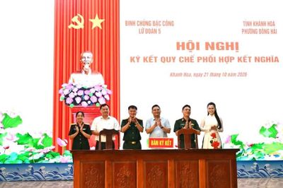 Lữ đoàn Đặc công nước 5 tổ chức hội nghị ký kết quy chế phối hợp kết nghĩa