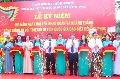 Hoàn thành tu bổ, tôn tạo di tích quốc gia đặc biệt đền Voi Phục