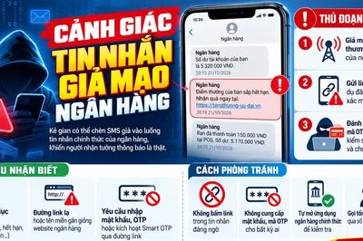 Tin nhắn ngân hàng thật – giả lẫn lộn, người dùng cần cảnh giác
