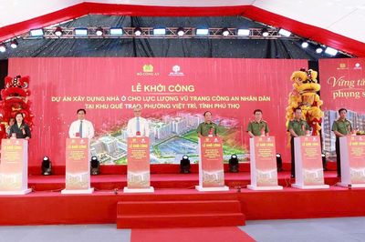 Phú Thọ: Khởi công dự án nhà ở hơn 1.000 căn hộ dành cho lực lượng Công an nhân dân