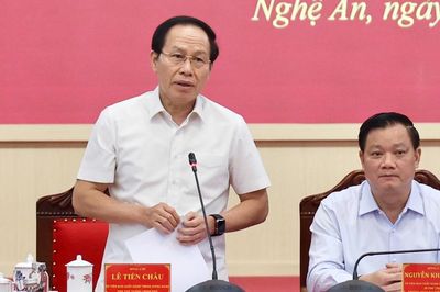 Phó Thủ tướng Lê Tiến Châu: Nghệ An cần chú trọng tăng trưởng về 'chất'