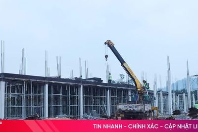 Đẩy nhanh tiến độ thi công trường nội trú thứ 3 ở vùng biên Hà Tĩnh