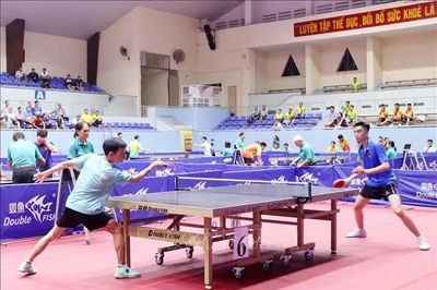 450 vận động viên tranh tài tại Giải vô địch Bóng bàn các CLB quốc gia