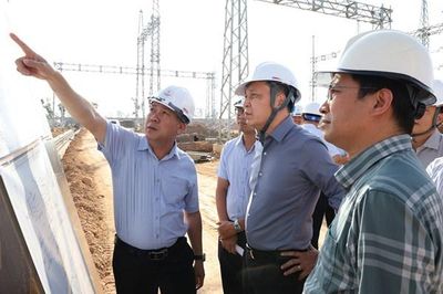 Lãnh đạo EVN kiểm tra các dự án truyền tải điện khu vực phía Bắc