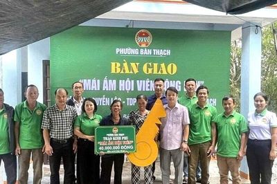 Phường Bàn Thạch bàn giao 'Mái ấm hội viên nông dân'