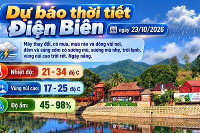 Bản tin Dự báo thời tiết ngày 23/10/2026