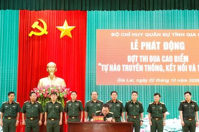 Bộ CHQS tỉnh Gia Lai phát động thi đua “Tự hào truyền thống, kết nối và tri ân”