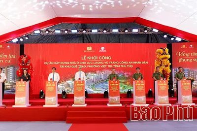 Khởi công dự án nhà ở quy mô 1.085 căn hộ cho lực lượng Công an nhân dân tại phường Việt Trì